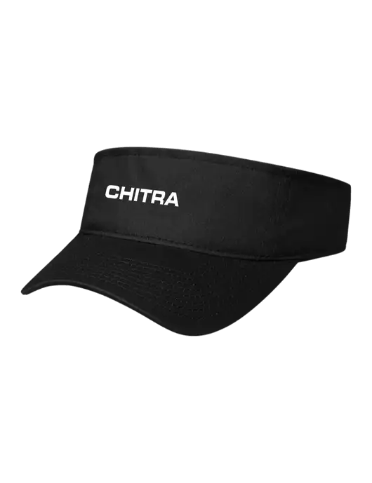 Black Cap Visor w/Chitra Logo