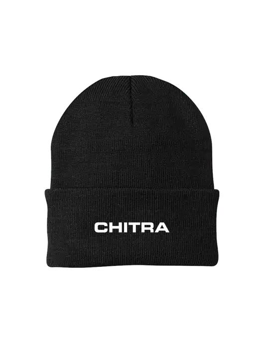 Black Knit Cap w/Chitra Logo