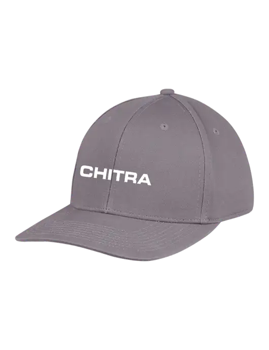Premium Modern Structured Twill Charcoal Snapback Cap w/Chitra Logo
