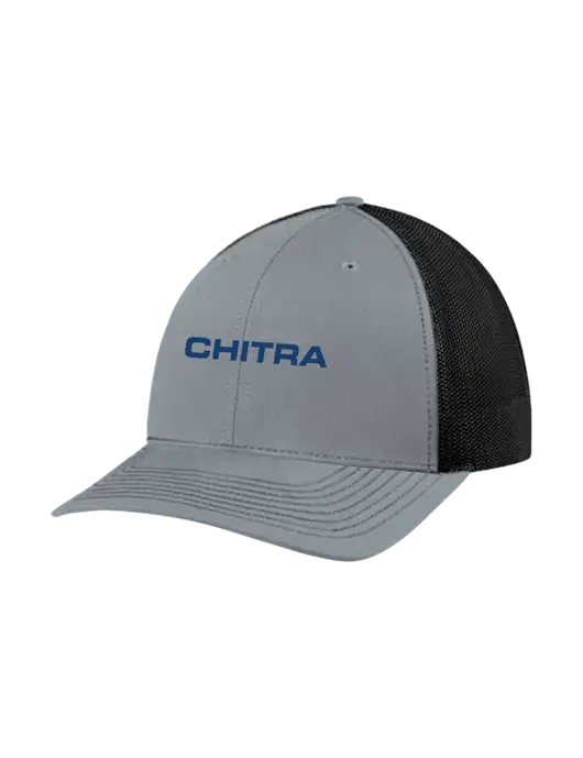 Richardson Adjustable Snapback Original 112 Trucker Cap Heather Grey w/Black Mesh w/Chitra Logo