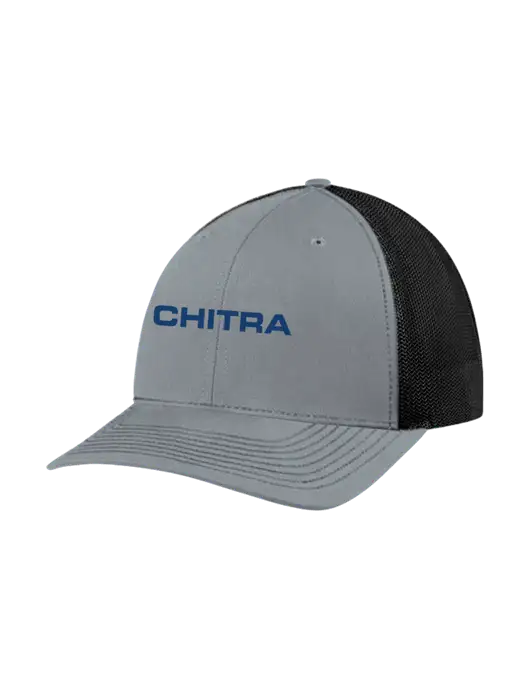 Richardson Adjustable Snapback Original 112 Trucker Cap Heather Grey w/Black Mesh w/Chitra Logo