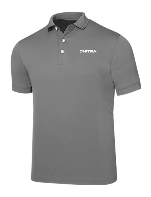 Callaway Ottoman Medium Grey Polo w/Chitra Logo