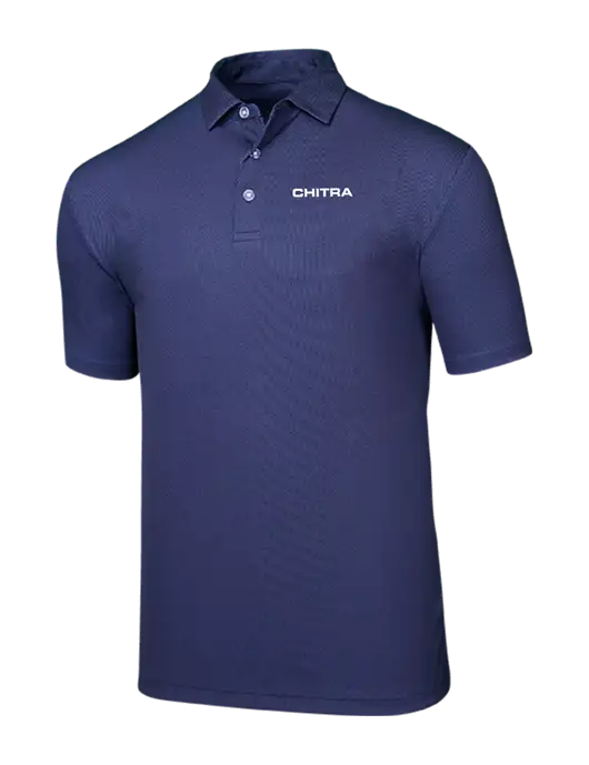 Callaway Birdseye Navy Polo w/Chitra Logo