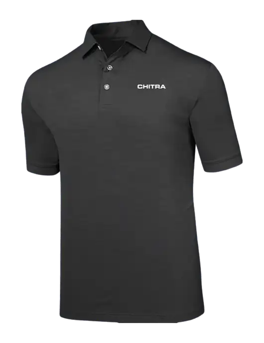 Callaway Black Fashion Tonal Polo w/Chitra Logo