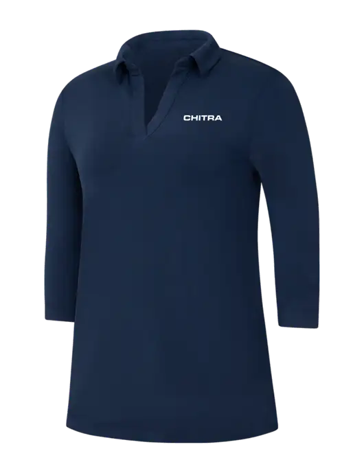 Navy Womens Luxe Knit Tunic w/Chitra Logo