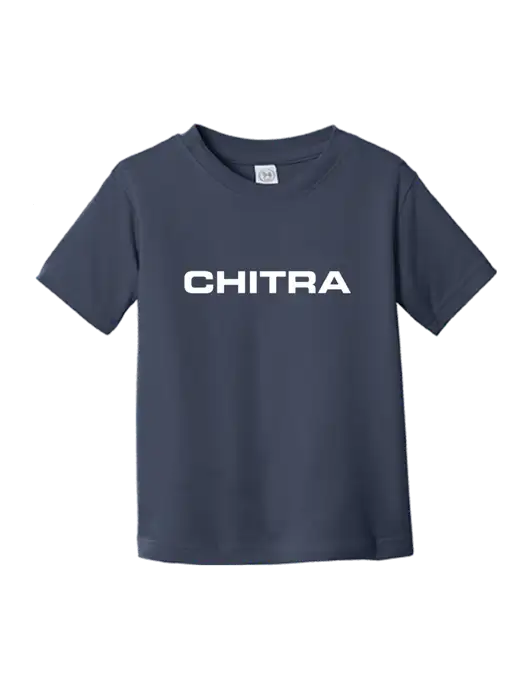 Rabbit Skins Navy Toddler Fine Jersey Tee w/Chitra Logo