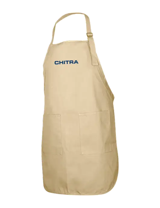 Full-Length Stone Apron With Pockets w/Chitra Logo