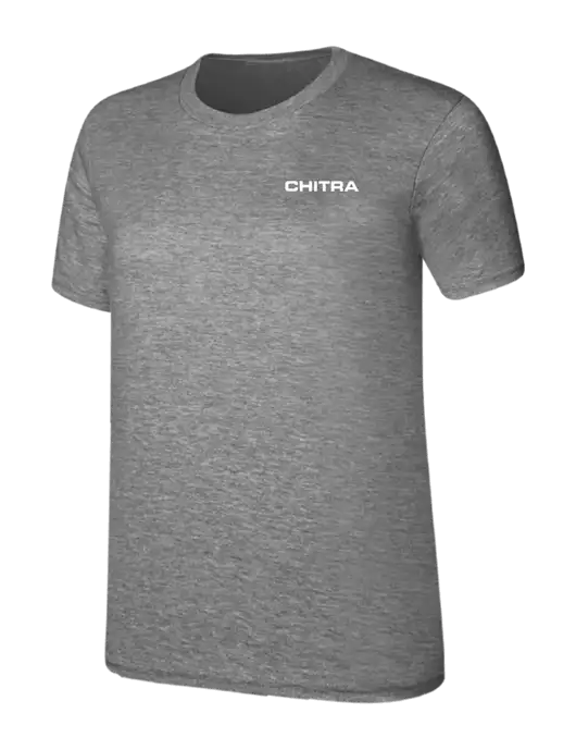 Womens Ring Spun Light Grey Heather 4.5 oz T-Shirt w/Chitra Logo