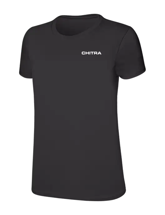 Womens Ring Spun Charcoal 4.5 oz T-Shirt w/Chitra Logo