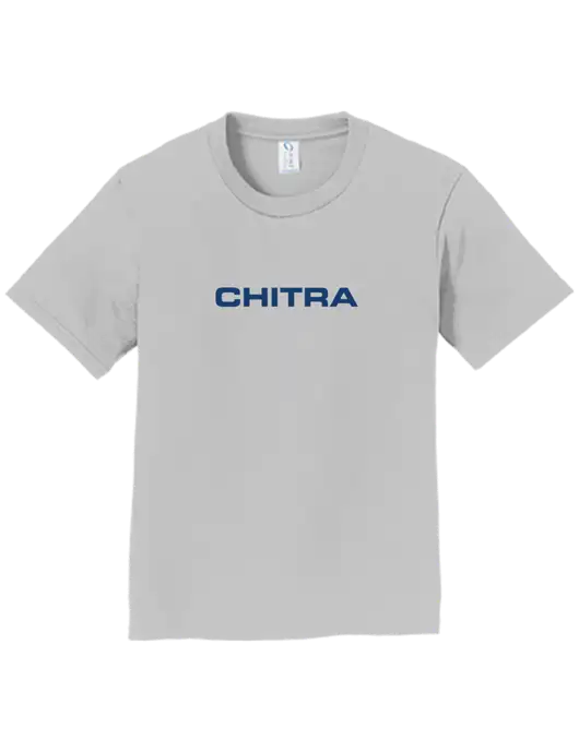 Youth Ring Spun Silver 4.5 oz T-Shirt w/Chitra Logo