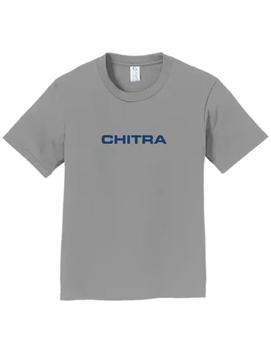 Youth Ring Spun Medium Grey 4.5 oz T-Shirt w/Chitra Logo