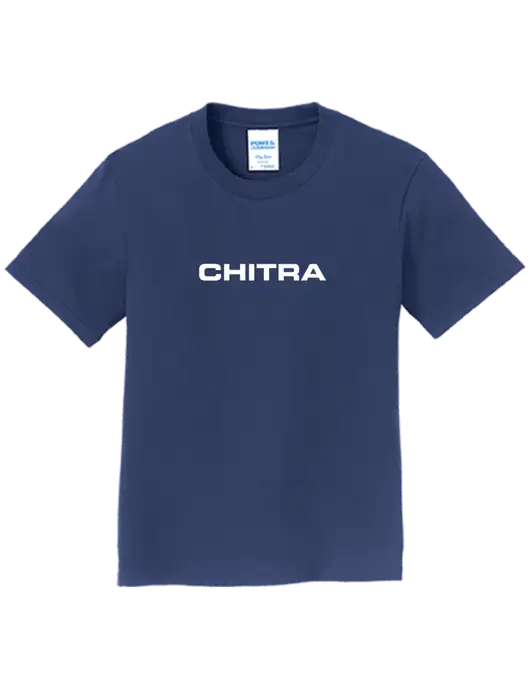 Youth Ring Spun Navy 4.5 oz T-Shirt w/Chitra Logo