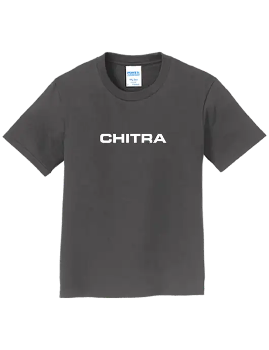 Youth Ring Spun Charcoal 4.5 oz T-Shirt w/Chitra Logo