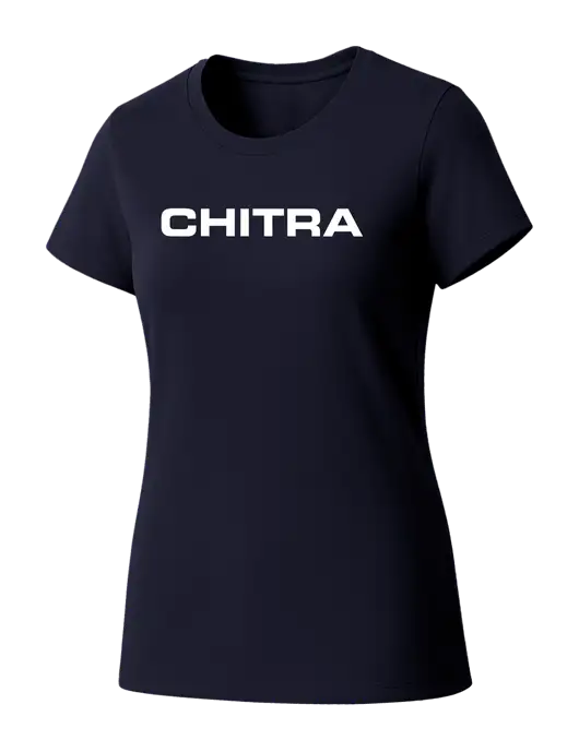 Womens Seriously Soft New Navy T-Shirt w/Chitra Logo