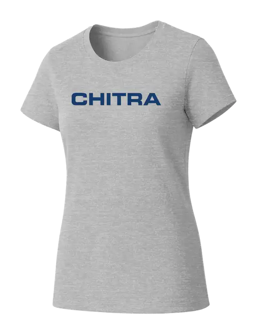 Womens Seriously Soft Light Heathered Grey T-Shirt w/Chitra Logo