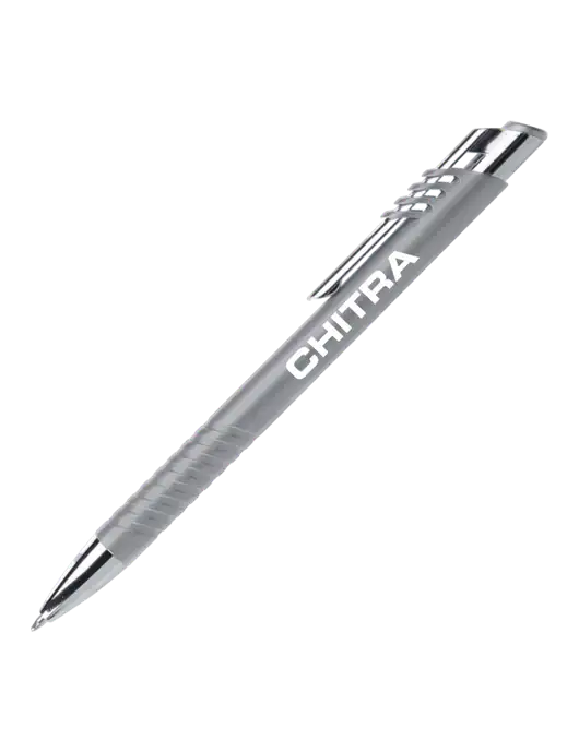 Schirhart Grey Pen - Black Ink w/Chitra Logo