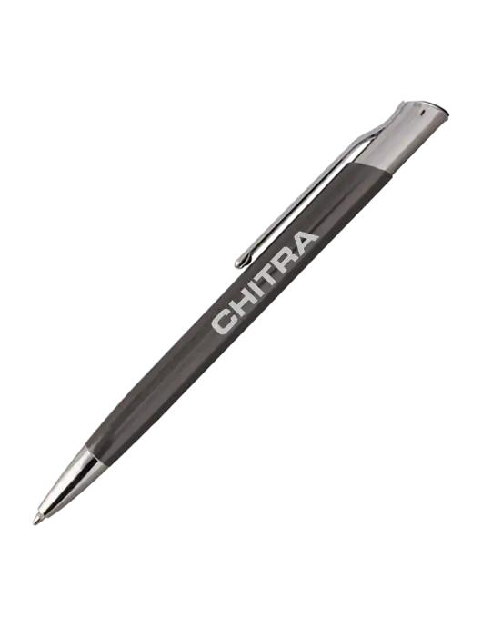 San Malo Gunmetal Pen - Black Ink w/Chitra Logo