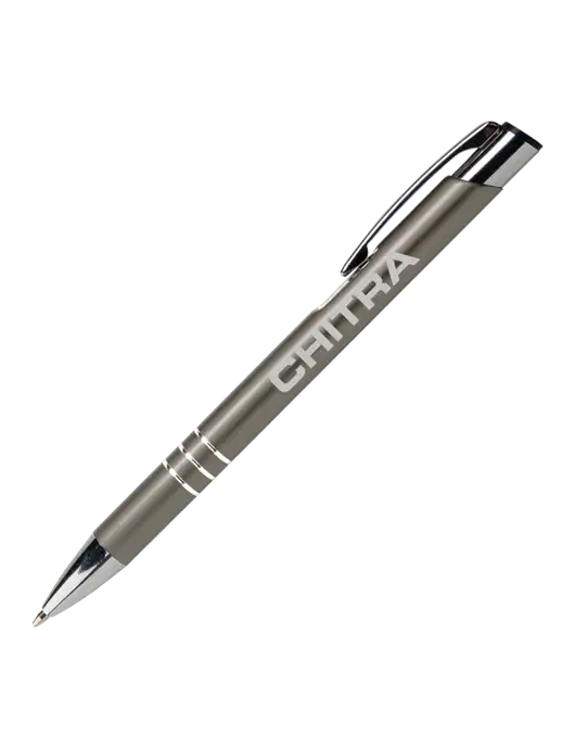 Laurent Gunmetal Pen - Black Ink w/Chitra Logo