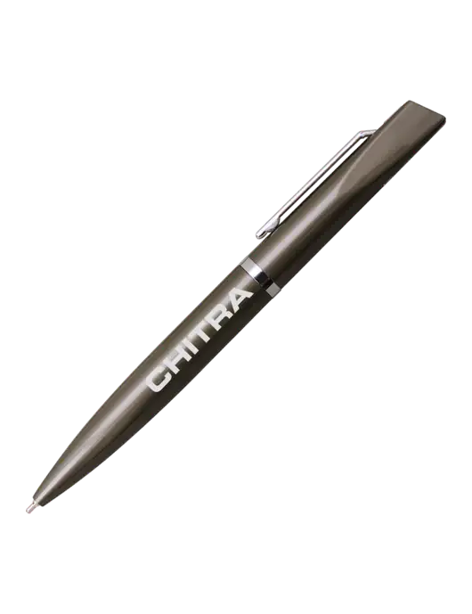 Santos Gunmetal Pen - Black Ink w/Chitra Logo