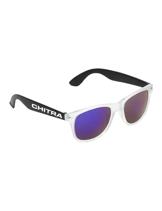 Key West Black Mirrored Sunglasses w/Chitra Logo