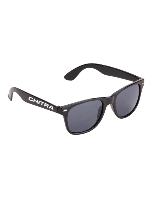 Daytona Black Sunglasses w/Chitra Logo