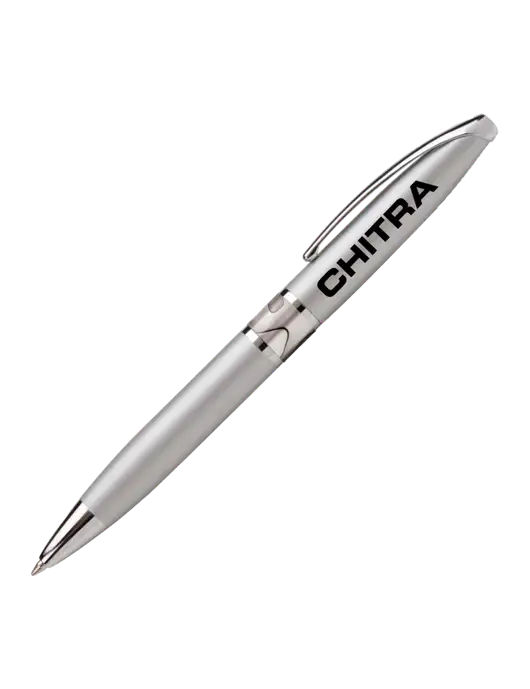 Illusion Silver Pen - Black Ink w/Chitra Logo