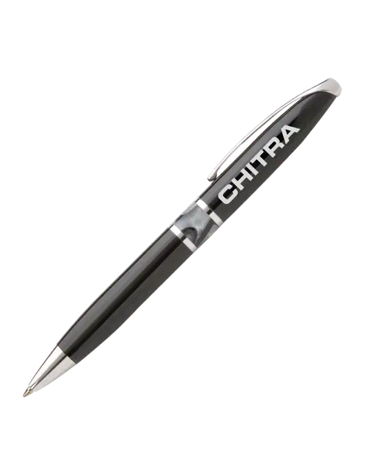Illusion Black Pen - Black Ink w/Chitra Logo