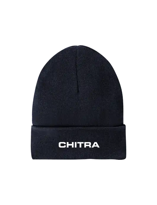 Recycled True Navy Beanie w/Chitra Logo