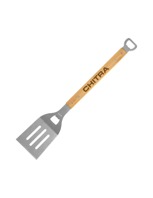 Bamboo BBQ Spatula w/Chitra Logo