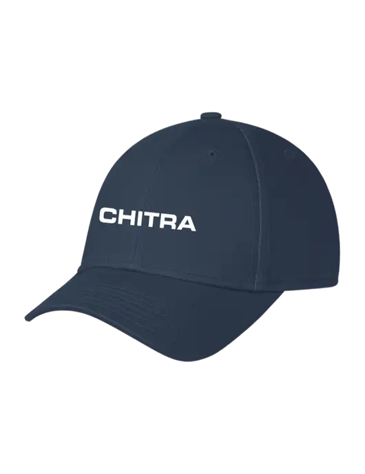 Navy Structured Cap Hook & Loop w/Chitra Logo
