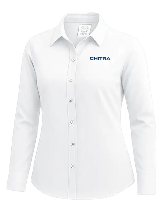 Brooks Brothers Womens White Wrinkle-Free Stretch Nailhead Shirt w/Chitra Logo