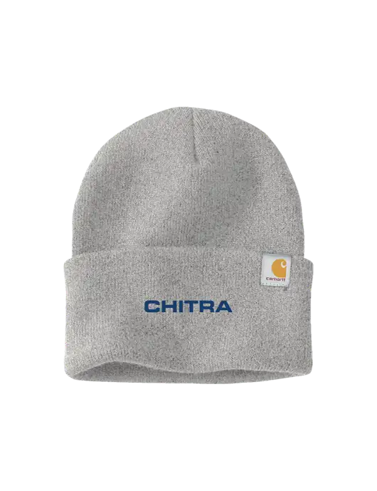Carhartt Light Grey Heather Watch Cap 2.0 w/Chitra Logo