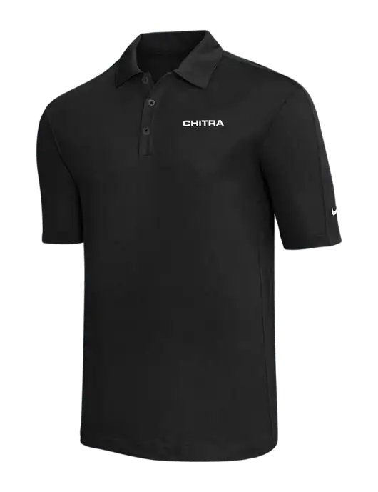 Nike Black Tech Sport Dri-FIT Polo w/Chitra Logo