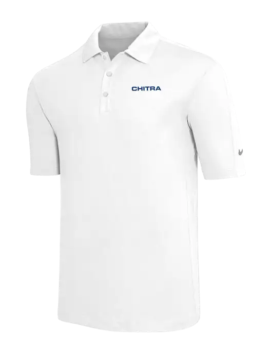 Nike White Tech Sport Dri-FIT Polo w/Chitra Logo
