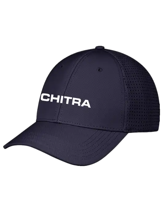 Navy Performance Stretchable Cap Hook & Loop w/Chitra Logo