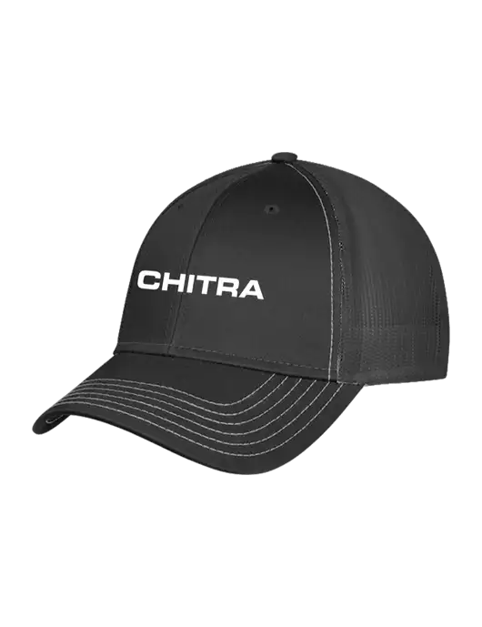 Charcoal Grey Mesh Trucker Cap Snap Back w/Chitra Logo