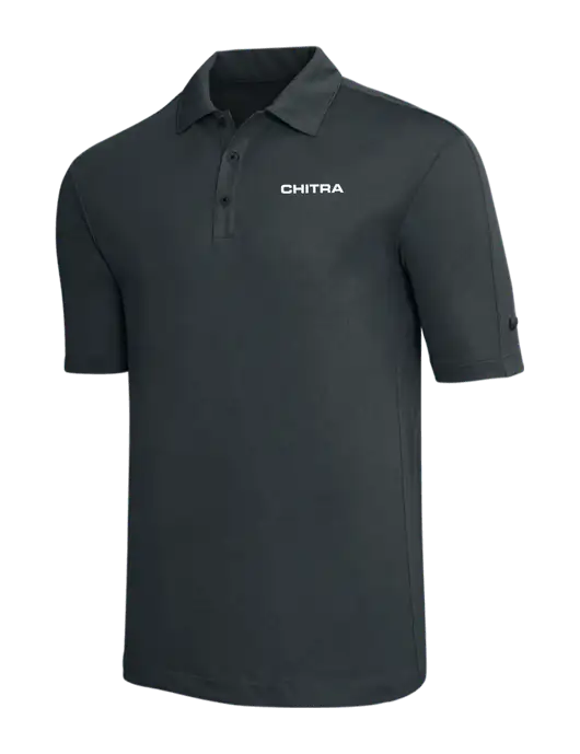 Nike Dark Grey Tech Sport Dri-FIT Polo w/Chitra Logo