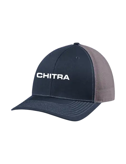 Richardson Adjustable Snapback Original 112 Trucker Cap Navy w/Charcoal Mesh w/Chitra Logo