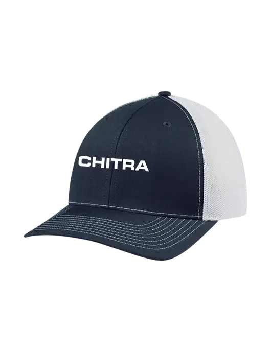 Richardson Adjustable Snapback Original 112 Trucker Cap Navy w/White Mesh w/Chitra Logo