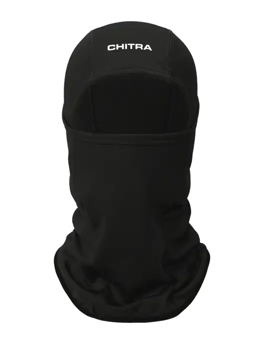 Black CornerStone Smooth Fleece Face Mask w/Chitra Logo