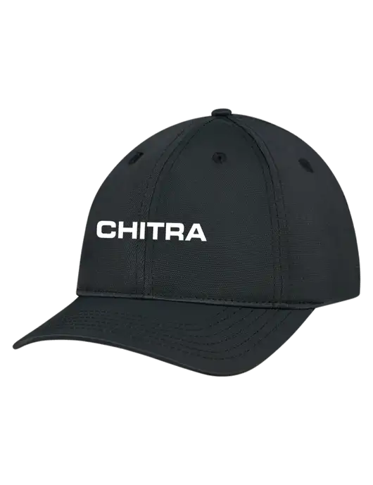 Black Nylon Twill Performance Cap w/Chitra Logo
