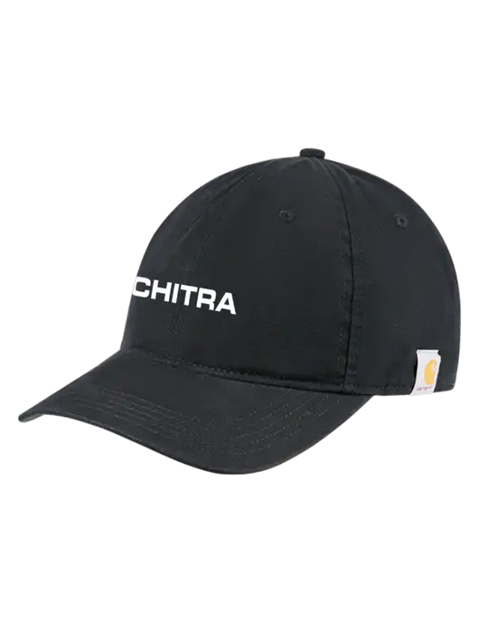 Carhartt Black Cotton Canvas Cap w/Chitra Logo