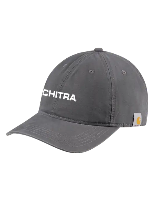 Carhartt Dark Grey Cotton Canvas Cap w/Chitra Logo