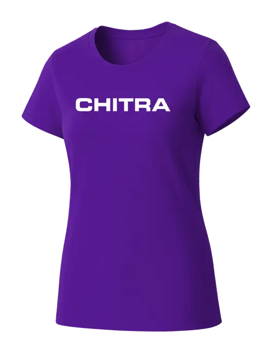 Womens Seriously Soft Purple T-Shirt w/Chitra Logo